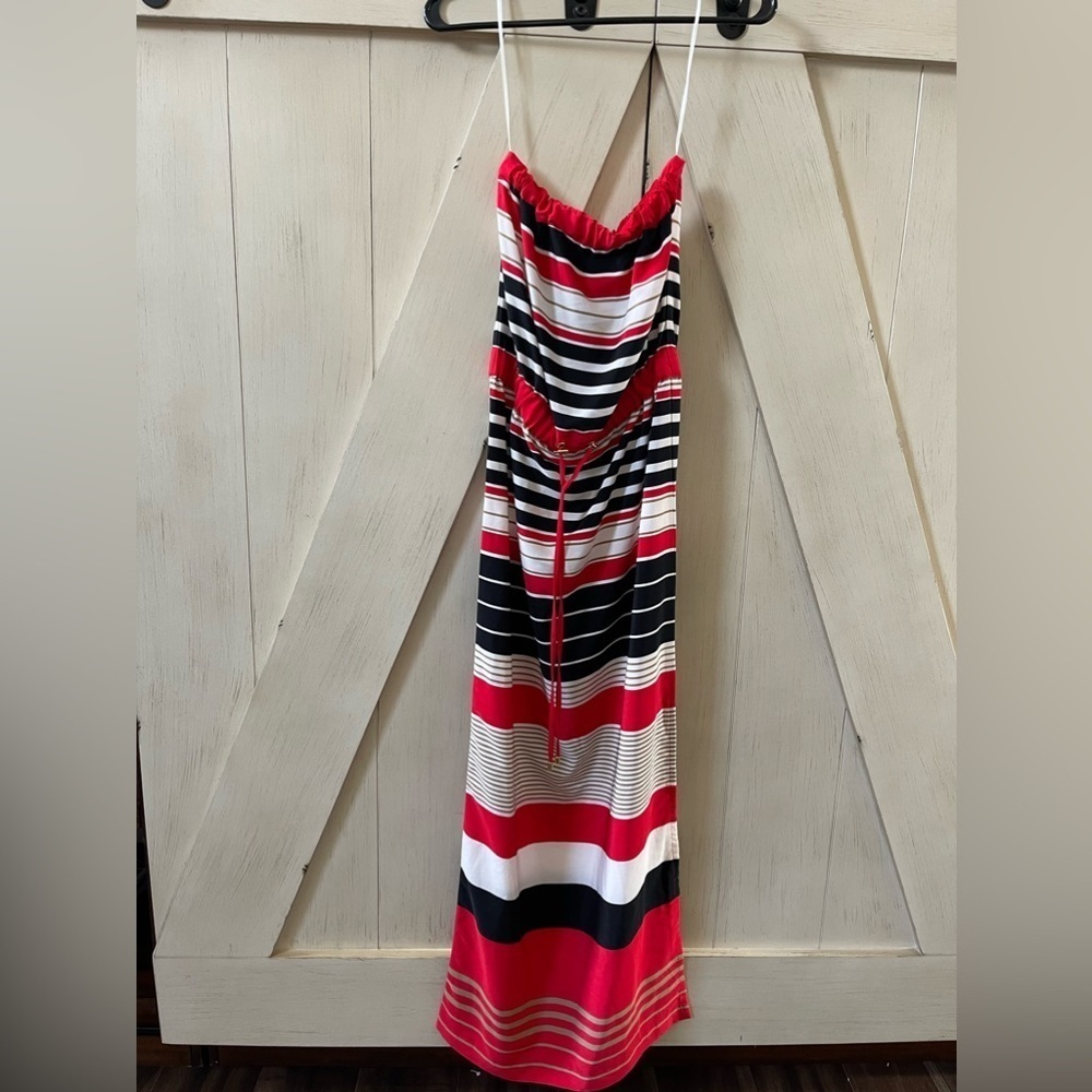 #92 Cache Maxi Drawstring Dress